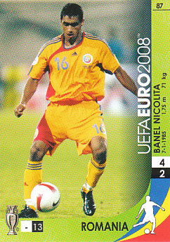 Banel Nicolita Romania Panini Euro 2008 Card Game #87